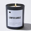 Lawyer Candle - Black Luxury Candle 62 Hours