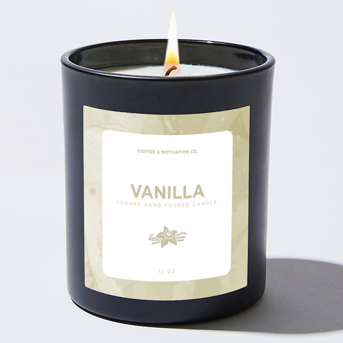 Vanilla - Black Luxury Candle 62 Hours