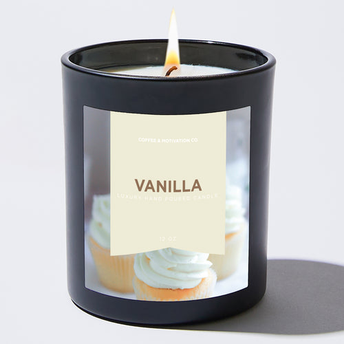 Vanilla - Black Luxury Candle 62 Hours