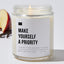 Make Yourself A Priority - Luxury Candle Jar 35 Hours