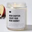 New Chapter! Enjoy Your New Journey - Luxury Candle Jar 35 Hours