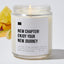 New Chapter! Enjoy Your New Journey - Luxury Candle Jar 35 Hours