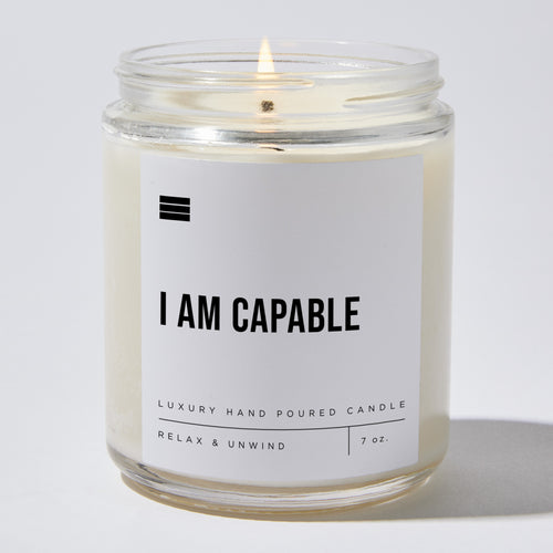 I Am Capable - Luxury Candle Jar 35 Hours