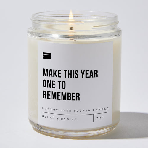 Make This Year One To Remember - Luxury Candle Jar 35 Hours