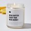 New Chapter! Enjoy Your New Journey - Luxury Candle Jar 35 Hours