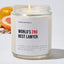 World's 2nd Best Lawyer - Lawyer Luxury Candle