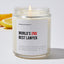 World's 2nd Best Lawyer - Lawyer Luxury Candle